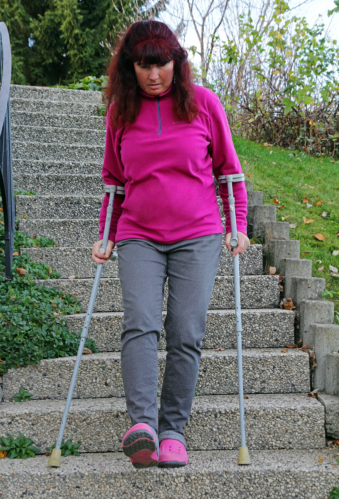 Woman with personal injury